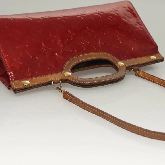 LOUIS VUITTON Vernis Roxbury Drive Hand Bag 2way Red M91987 LV Auth bs28210 - Picture 7 of 16